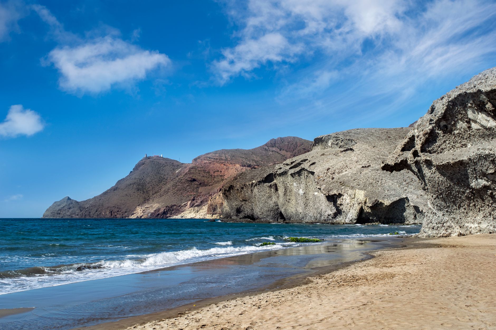 Plage sauvage du Cabo de Gata, province d'Almería